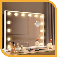 Simplus LED Hollywood Mirror with Lights Vanity Makeup Mirrors Beauty Free Standing Multi Size