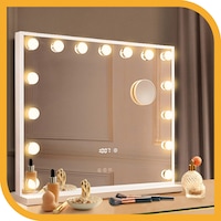 Simplus 60cm Vanity Makeup Mirror With Lights Hollywood LED Mirrors Stand 15 Blub White