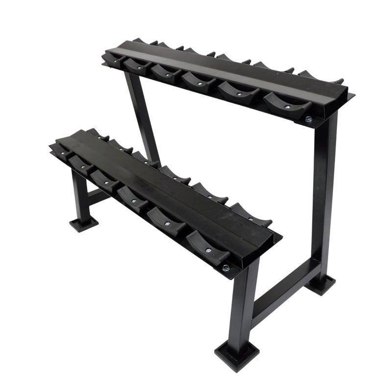 2 Layers Dumbbell Storage Adjustable Space