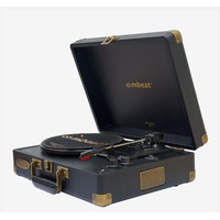 mbeat® Woodstock 2 Black Retro Turntable Player