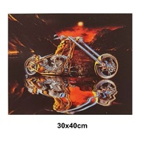 5D Diamond Art Painting 30x40cm Canvas Kit Motor Cycle