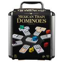 Mexican Train Dominoes In Aluminium Carry Case