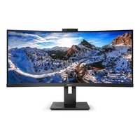 Philips 34" (21:9) Curve Wquad Hd, VGA, HDMI, DP, Usb-C Dock, Rj45, Webcam, SPKR, H/Adj, 4Yr