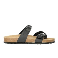 Rachel by Vybe Women's Sandal Slide Dual Strap with Adjustable Buckle
