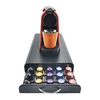 50 Pods Coffee Pod Holder Capsule Dispenser Storage Rack Drawer Organizer for Nespresso