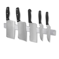 50cm 304 Stainless Steel Magnetic Knife Holder Wall Utensil Strip Kitchen Tool Shelf