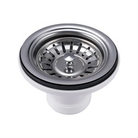 304 Stainless Steel Sink Strainer Stopper Drain Waste Plug 90/112mm