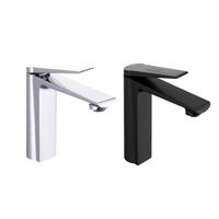 Bathroom Taps Oval Mixer Tapware WELS Black/Silver