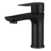 Black Basin Mixer Tap Bathroom Sink Vanity Counter Top Faucet WELS Stainless Steel