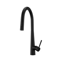 Black Touch Sensor Pull Out Spout Kitchen Mixer Tap Laundry Sink Smart Faucet WELS