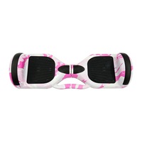 Pink-camouflage Bluetooth Self Balancing Electric Scooter Kids Flash Wheel Hoverboard Skateboard