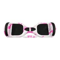 Pink-camouflage Bluetooth Self Balancing Electric Scooter Kids Flash Wheel Hoverboard Skateboard