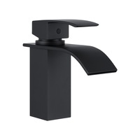 Bathroom Black Square Basin Mixer Tap Vanity Sink Brass WELS 6Star 4L/M