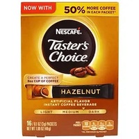 Nescafe Taster's Choice Hazelnut Medium/Dark Roast (16 Packets)