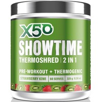 X50 Showtime THERMOSHRED 2 IN 1 Fat Burner + Pre Workout