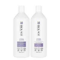 Biolage Hydrasource Shampoo And Detangling Solution 1 Litre Duo Pack