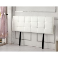 PU Leather King Bed Deluxe Headboard Bedhead Bedroom Furniture - White