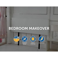 PU Leather Queen Bed Headboard Bedhead Bedroom Furniture - White