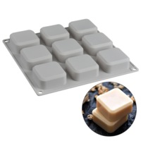 Soap Mold Grey 3D Candle Mould Perfume Soap Candle Making Wax Silicone Mold