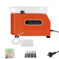 OZNALA 25CM 1100W LCD Electric Pottery Wheel Machine For Ceramic DIY Clay Art Craft