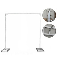 OZNALA 3Mx3M White Adjustable Wedding Backdrop Stand Background Support Steel kit DIY Party Balloon Photography Decoration Holder