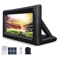 OZNALA 4M x 3M Inflatable HD Giant Movie Screen 16:9 Outdoor Projector Cinema Theatre Backyard Patio