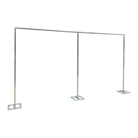 OZNALA 3Mx6M White Adjustable Wedding Backdrop Stand Background Support Steel kit DIY Party Balloon Photography Decoration Holder