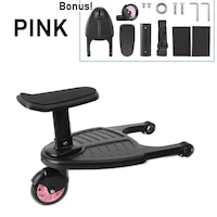 OZNALA Universal Stroller Step Board Detachable 2in1 Sit Glider Standing Hold Up 55Lbs
