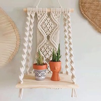 Wall Hanging Decor, Geometric Woven Tapestry Rack,Chic Cotton Handmade Bohemian Art