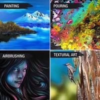 20 x THIN ARTIST STRETCHED CANVAS 50x60cm - Cotton White Blank Canvases Panel