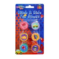 24 x HITCH A RIDE STAMP SET 6pc - Self Ink Stamps Stampers Party Favours
