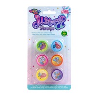 24 x Mermaid Series Kids Stamp Set 6pc - Self Ink Stamps Stampers Party Favours