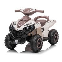 Beige 12V Electric Quad ATV Bike Ride on for Kids - Dual Motors - POSHO