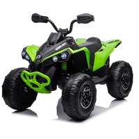 24V 800W Licenced Can-Am Renegade 4WD ATV Quad for kids - Green - POSHO