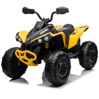 24V 800W Licenced Can-Am Renegade 4WD ATV Quad for kids - Yellow - POSHO
