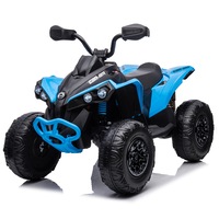 24V 800W Licenced Can-Am Renegade 4WD ATV Quad for kids - Blue - POSHO