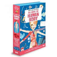 Sassi Travel, Learn and Explore Book and Puzzle Set - All About The Human Body,