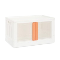 Viviendo 72L Home Storage Containers Foldable Organizers Stackable Large Storage Wardrobe Box - Strawberry