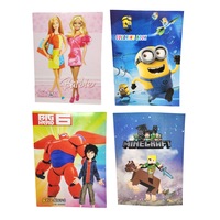 Colouring Sticker Books Barbie Mine Despicable Minions Me Big Hero 6 Educational toy