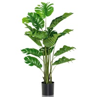 Giantex 1.5M Artificial Tropical Palm Tree Faux Potted Plant Home Outdoor Indoor Decor