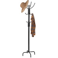 Giantex Coat Rack Hallway/Entryway Coat Tree w/12 Hooks Free-Standing Coat & Hat Hanger
