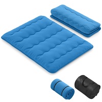 Giantex Queen Size Floor Mattress Foldable Tatami Mat w/Carry Bag Portable Sleeping Pad Navy