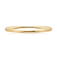 9ct Yellow Gold 65x4mm Solid Bangle