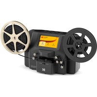 KODAK REELS 8Mm & Super 8 Films Digitizer Converter with Big 5” Screen, Scanner Converts Film Frame by to Digital MP4 Files for Viewing, Sharing Saving on SD Card 3” 4” 7” and 9” Black