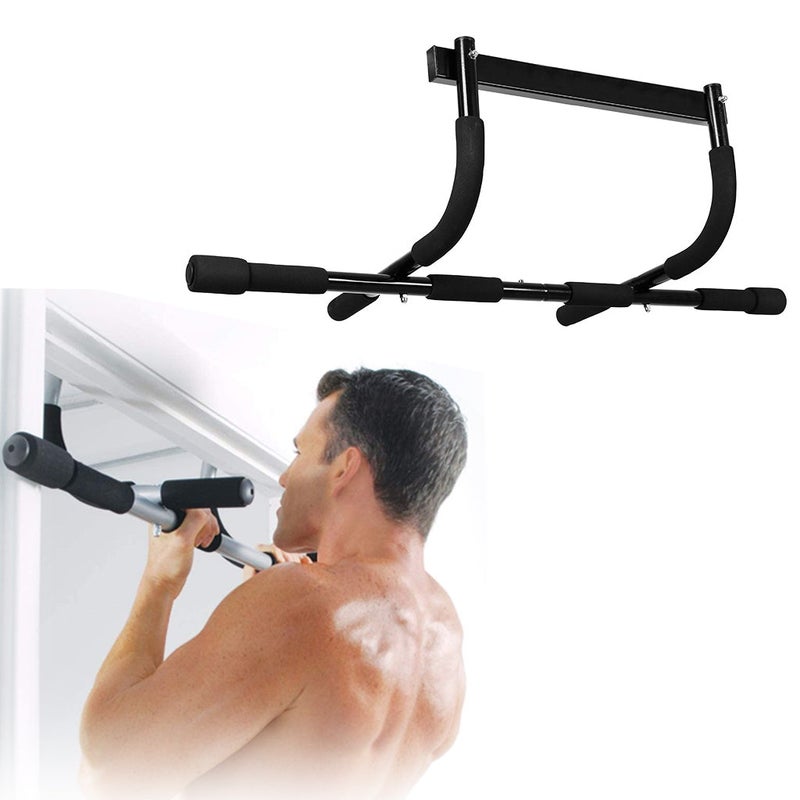 Pull Up Bar, Home Fitness Chin Up Bar with Non Slip Handles for Body Trainer, Portable Gym System. Home Exercise Training Fitness Gym Workout…