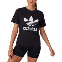 Adidas Women's Trefoil Logo Print Tee - Black
