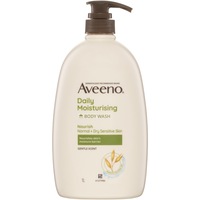 Aveeno Daily Moisturising Light Fragrance Gentle Scent Body Wash Nourish Hydrate Normal Dry Sensitive Skin PH-Balanced 1L