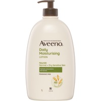 Aveeno Daily Moisturising Non-Greasy Fragrance Free Body Lotion 48-Hour Hydration Soothe Normal Dry Sensitive Skin 1L