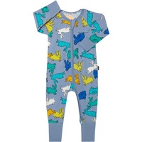 Bonds Baby Bunny Print Zip Wondersuit - Blue
