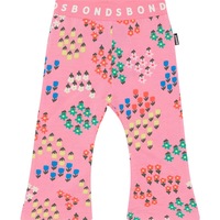 Bonds Baby Print Roomies Flare Leggings - Pink